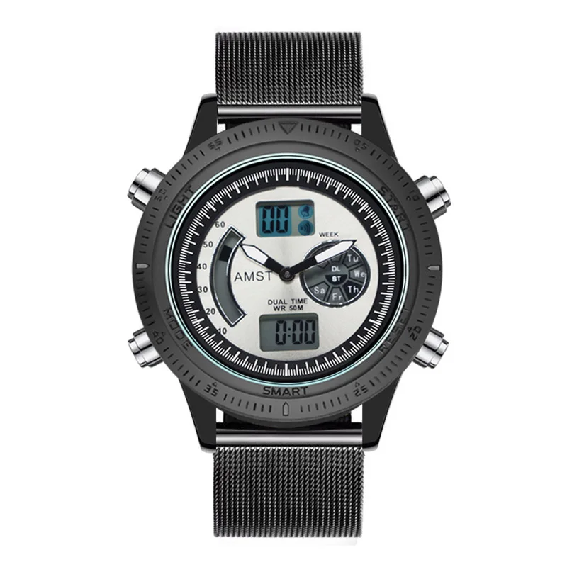 

Manufacturer wholesale amst smart multi-function watch waterproof electronic watch student sports men's watch 3042