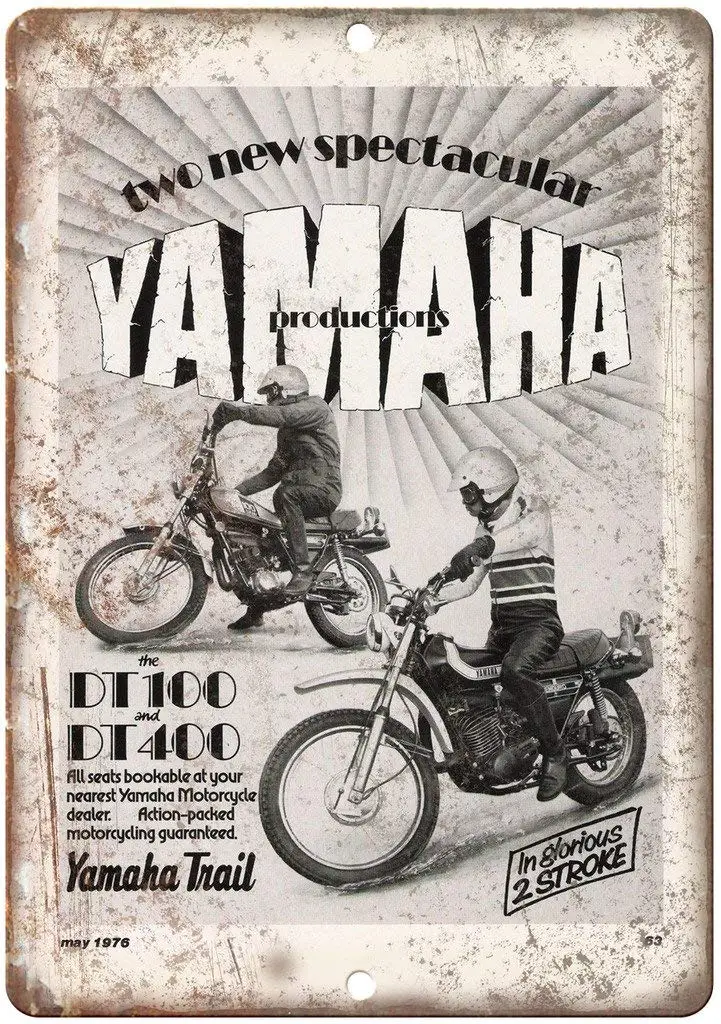 

Жестяные знаки Yamaha Trail Bike для мотоцикла, металлический постер, предупредительный знак, декор для гаража, дома, сада, ретро жестяной знак на ст...