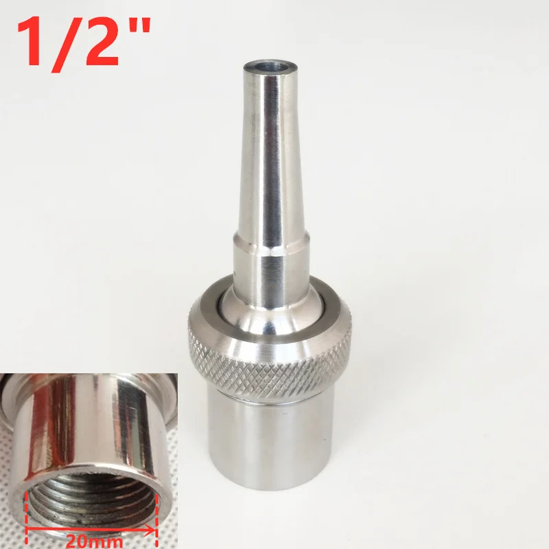 

1/2 "3/4" 1 "насадки для фонтана из нержавеющей стали 304, садовый пруд, прямая головка для распыления воды на открытом воздухе