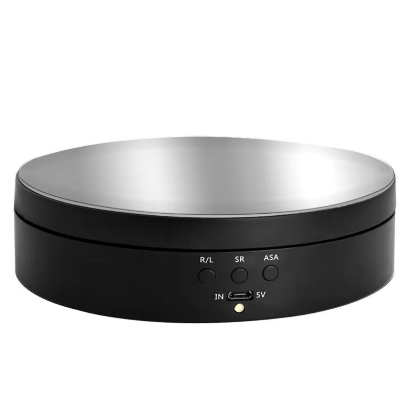 3 Speeds Electric Rotating Display Stand Mirror 360 Degree Turntable Jewelry Holder Battery for Photography Video Shooting Props |