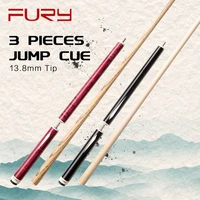 fury jps 12 billiard 3 pieces jump cue stick ash maple shaft 13 8mm h5 green glass fiber tip billar cue kit for athlete