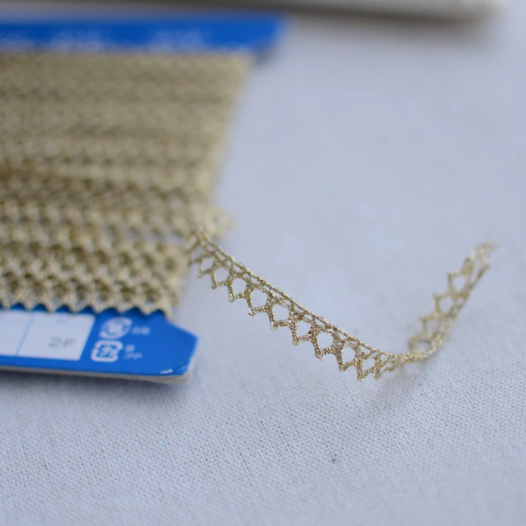 #195 кружево с золотой линией 0 8 см фотометрическая французская кружевная ткань