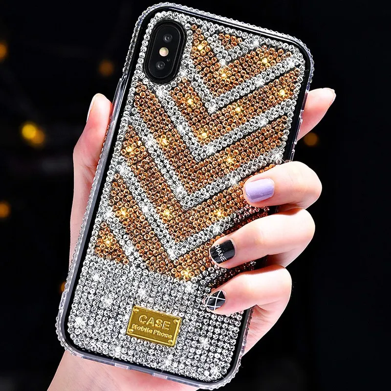Роскошный Алмазный блестящий чехол для iPhone 11 Pro X XS Max XR мягкий силиконовый 7 8 6 6S Plus
