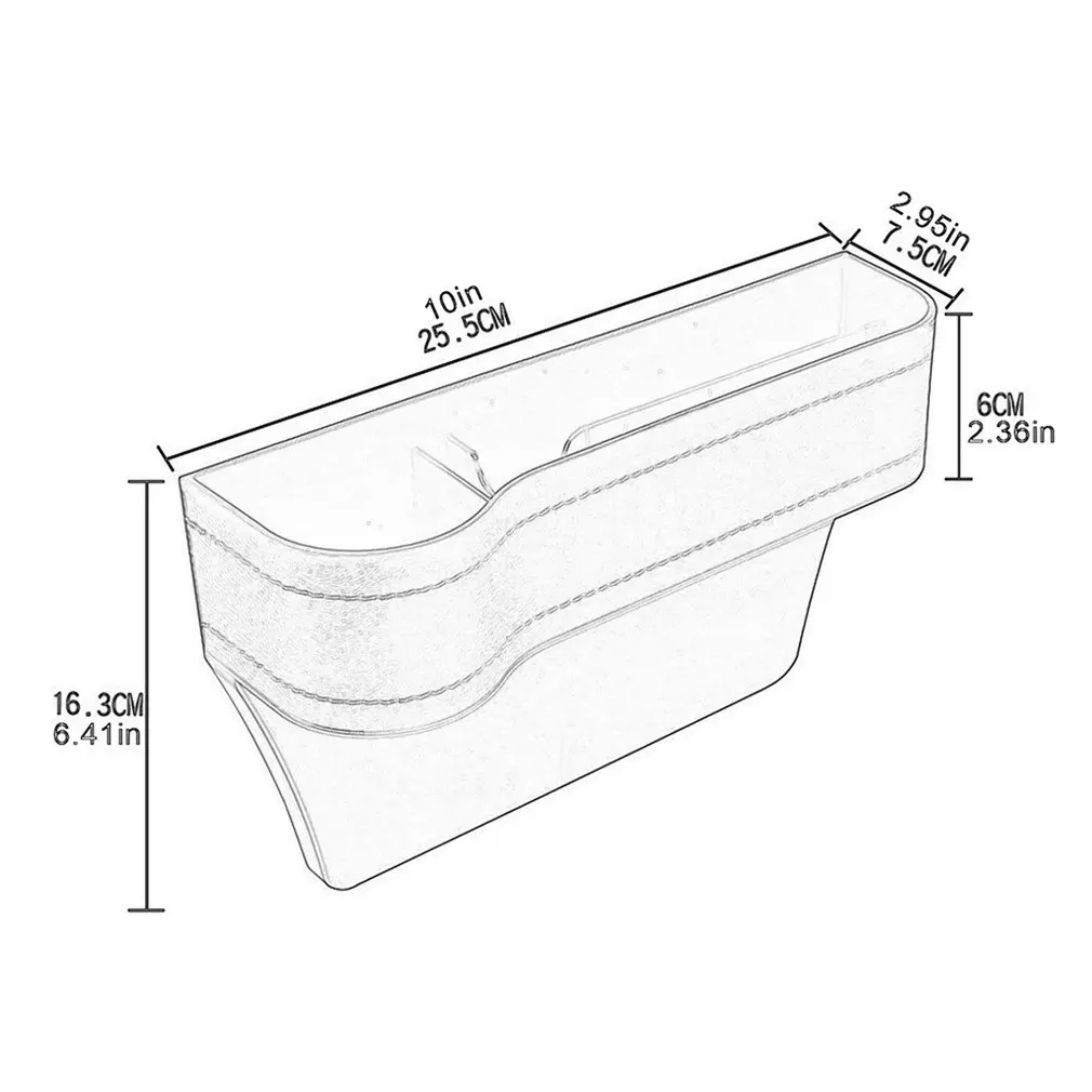 

Car Seat Gap Organizer Car Storage Organizer Universal High Capacity Non-Slip Car Front Seat Crevice Storage Box