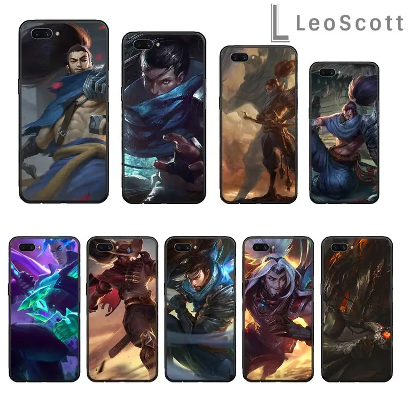 

anime cartoon game Yasuo Phone Case For OPPO R9 R11 R15 R17 RENO Realme S PLUS Normal 2z 3 5 C2 pro