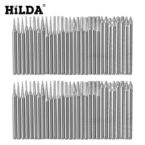 Набор алмазных шлифовальных головок HILDA Dremel, 30 шт., 3 мм, набор сверл для инструмента dremel, комплект аксессуаров, Поворотный Комплект minitaladro