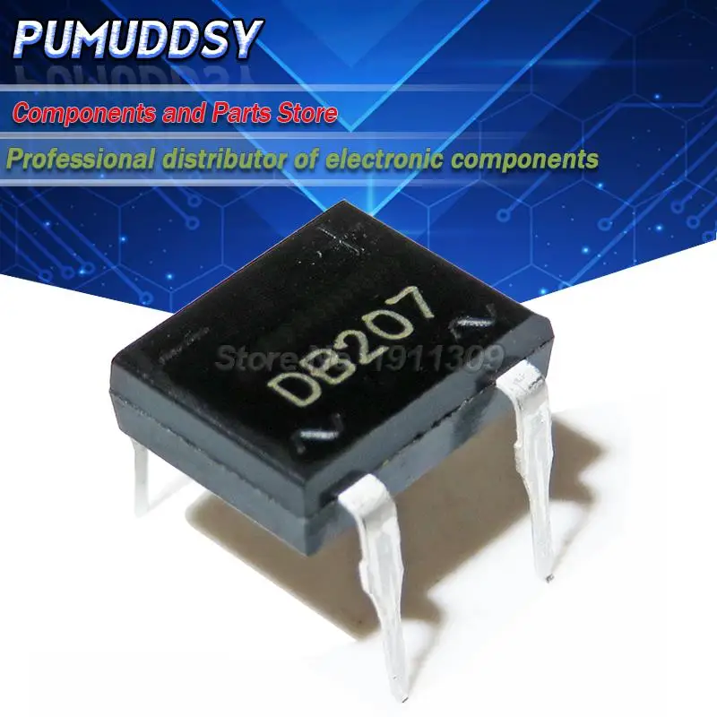10 шт., DB207, DB104, DB107, DB207, MB6M, MB10M DIP