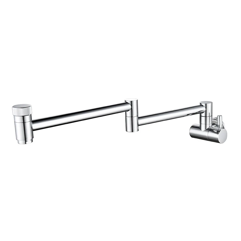 

Copper in-wall folding faucet kitchen sink faucet single cold foldable faucet universal swivel faucet