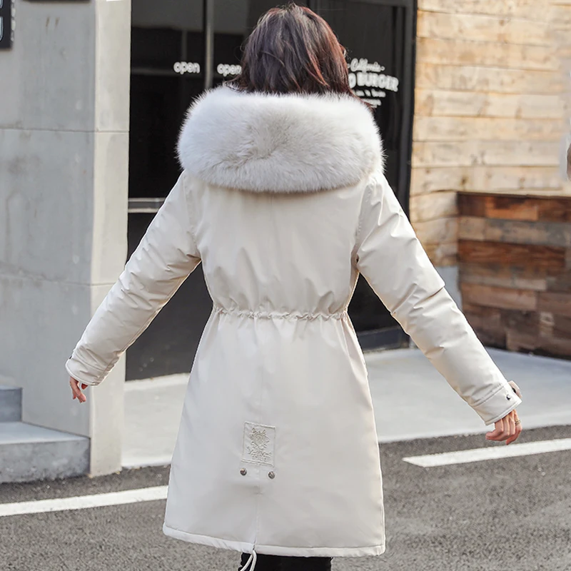 Женская зимняя куртка с капюшоном теплая флисовая утепленная высокого качества