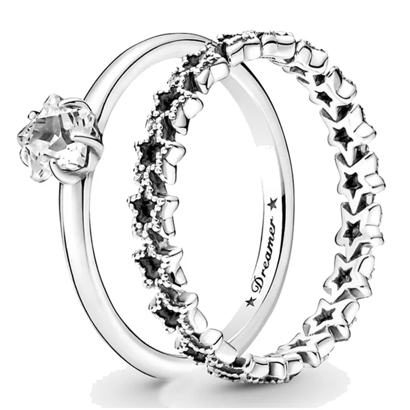 Фото Женское кольцо с кристаллами из серебра 925 пробы | Украшения и аксессуары