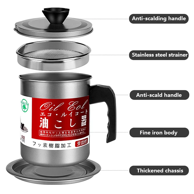 Контейнер для масляного фильтра из нержавеющей стали объем 1 4 л|Дуршлаги и сита| |