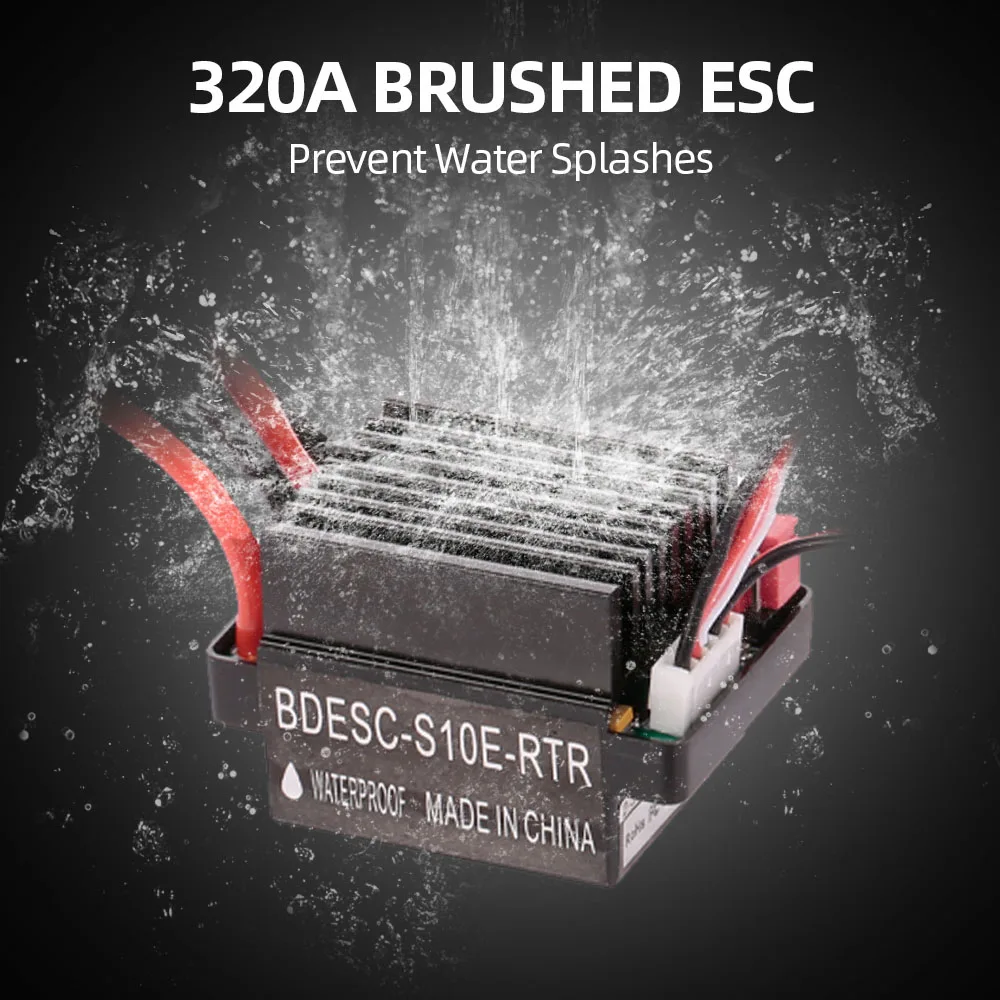 320A 2-3S RC матовый регулятор скорости ESC с 5 В/2 а BEC для масштаба 1:10 Car/Boat - купить по