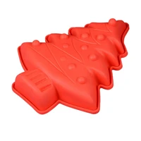 1pcs silicone non stick christmas tree cake mold for pie jelly muffin bread bakeware baking pan party angel food cakes dropship