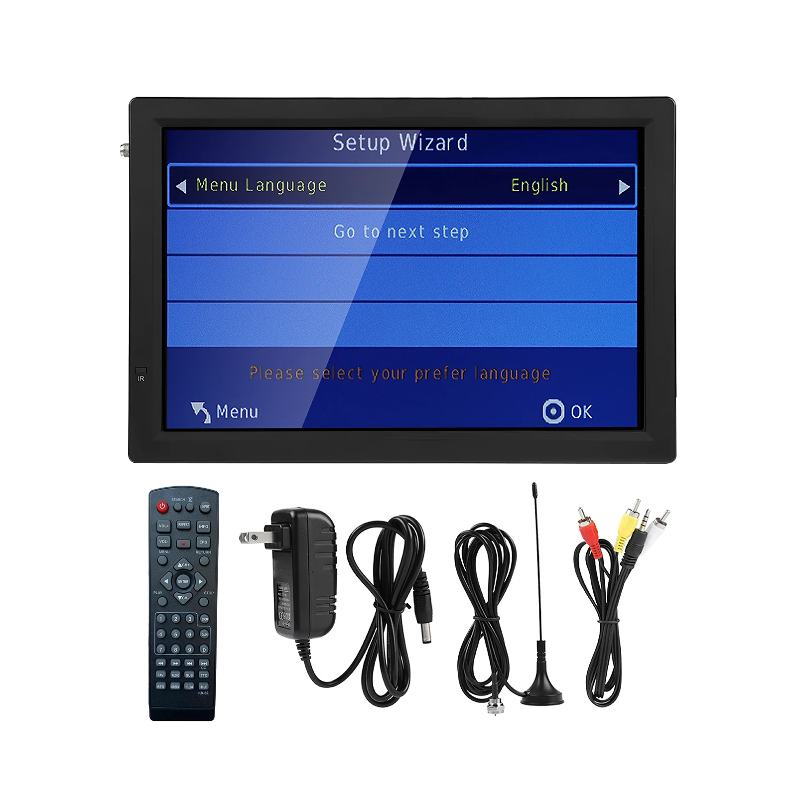 14-дюймовый цифровой телевизор LEADSTAR ATSC Портативный ТВ 1080P HD HDMI-совместимый