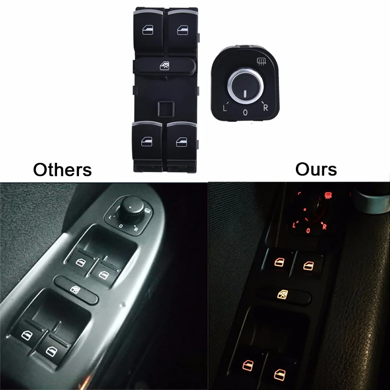 Зеркальная противотуманная фара NS Change 6 шт./компл. переключатель кнопки