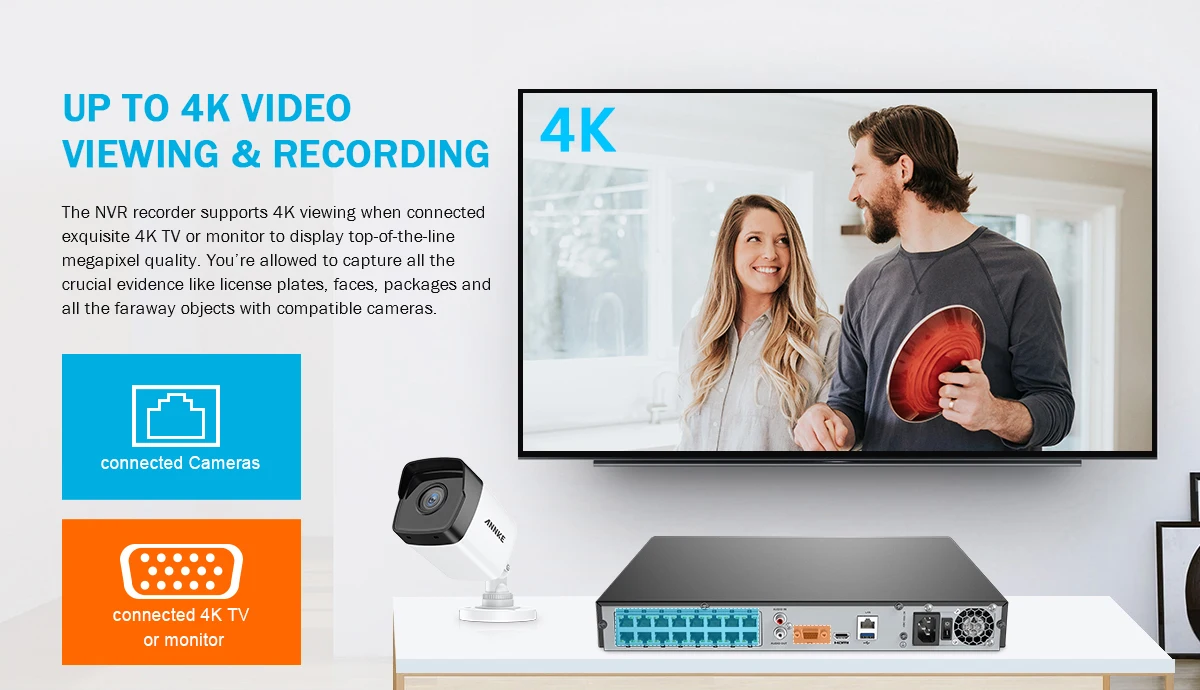 ANNKE 16CH 5MP H.265+ HD PoE сетевая система безопасности видео 16 шт. 2,8 мм IP67 уличные ip-камеры с питанием по PoE Plug& Play PoE камера комплект