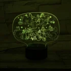 Светодиодный ночник с 3D сенсорным выключателем, прикроватный ночник Санта-Клауса, празднисветильник подарок для детей и друзей