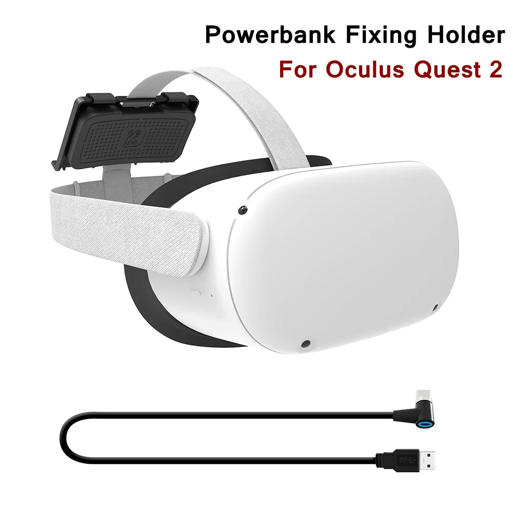 

Powerbank Fixing Battery Holder for Oculus Quest 2/1 HTC Vive VR Headset Power Bank Fixing Strap For Oculus Quest 2 Accessories