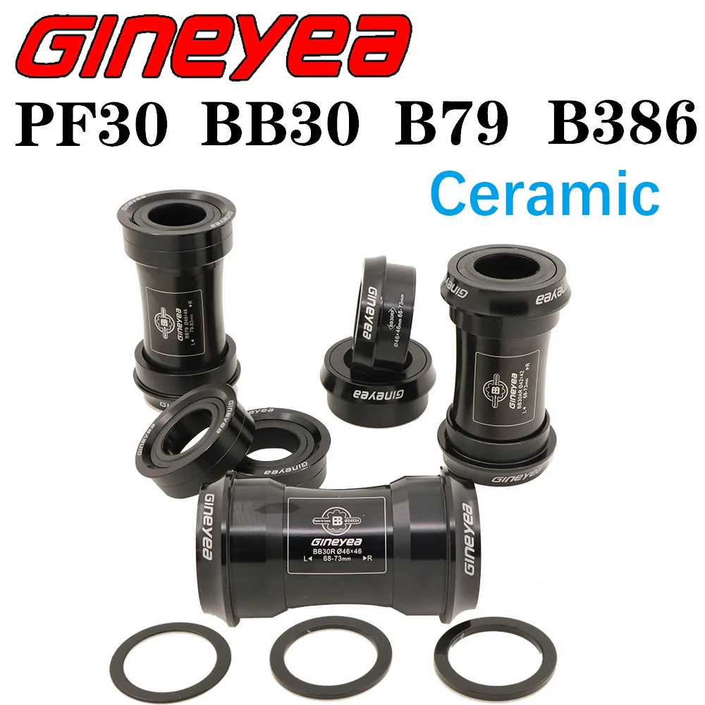 Gineyea Ceramic bearing Bottom bracket bike BB30 PF30 BB86 BB92 B79 BB386 for shimano for sram gxp press fit 24mm 22 19 mm 42 46