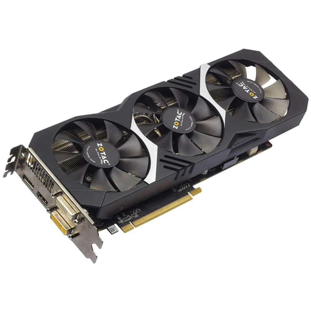Видеокарта ZOTAC gtx 970 4 ГБ gddr5 nvidia geforce графические пластины для игр не 1050ti 1060 rx580 gpu 1660
