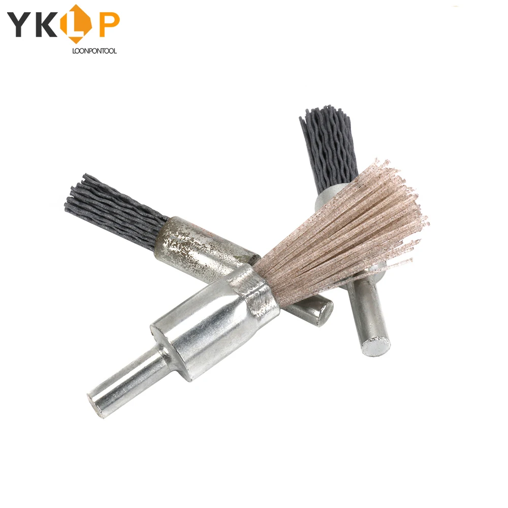 Мини абразивный нейлон проволочная полировальная щетка комплект 10/12/14 мм