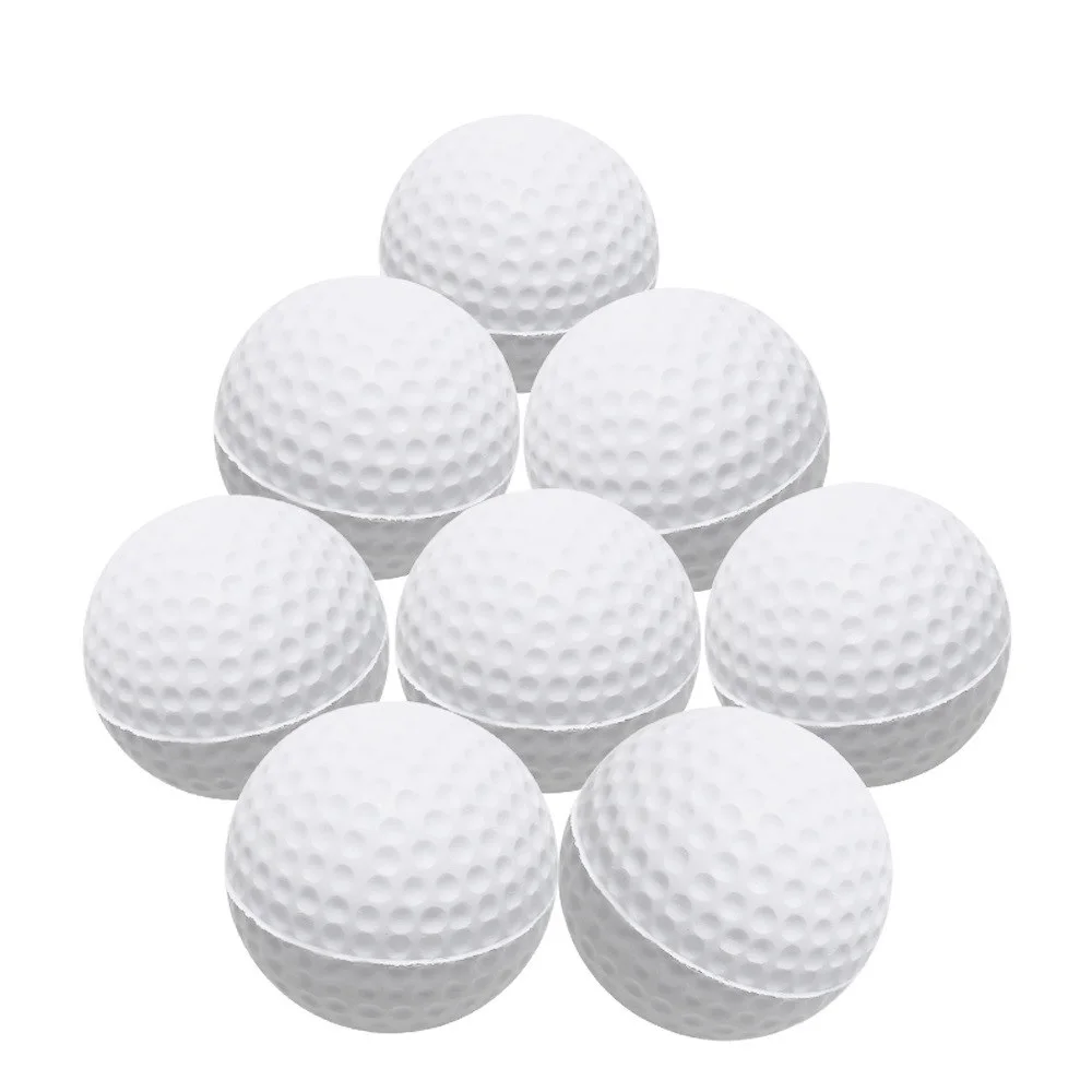 

20 pcs/bag Bright Color Light Indoor Outdoor Training Practice Golf Sports Elastic PU Foam Balls dropship