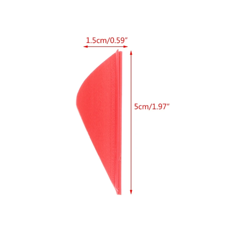 50 шт. 2 дюймов стрельба из лука стрелка перо пластиковые лопасти оперение