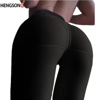 solid black sports legging womens compression thigts gym workout leggings hip push up stretch yoga pants
