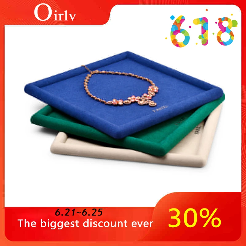 Поднос для ювелирных изделий Oirlv Вельветовая подставка колец и ожерелий