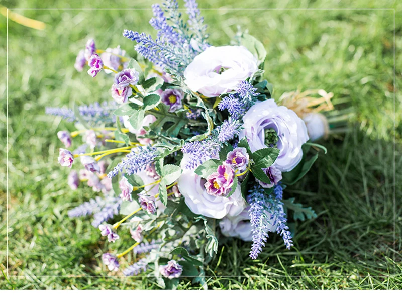 HIMSTORY красивый фиолетовый свадебный букет романтический Свадебный невесты