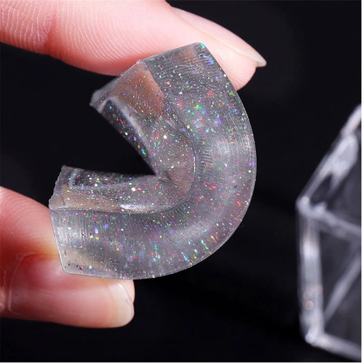 Скребок для ногтей Galaxy с блестками прозрачный желеобразный скребок дизайна