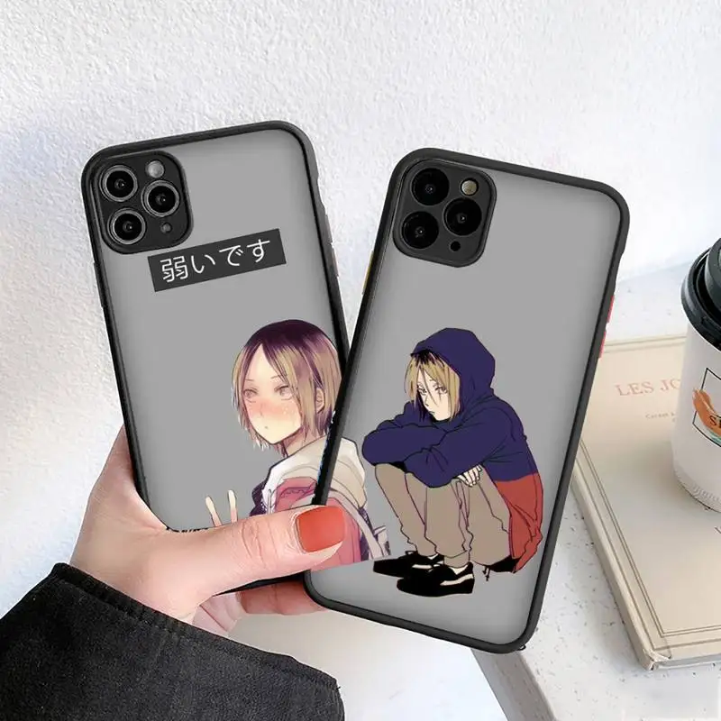 

Kenma Kozume Phone Case For iphone 12 11 8 7 plus mini x xs xr pro max matte transparent cover