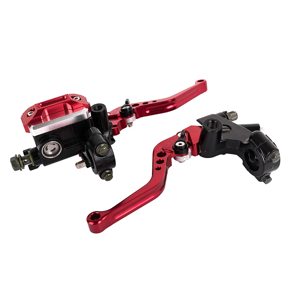 

7/8" 22mm Sport Bike Adjustable Brake Clutch Lever with Hydraulic Master Cylinder Reservoir for Motorcycle Tuning