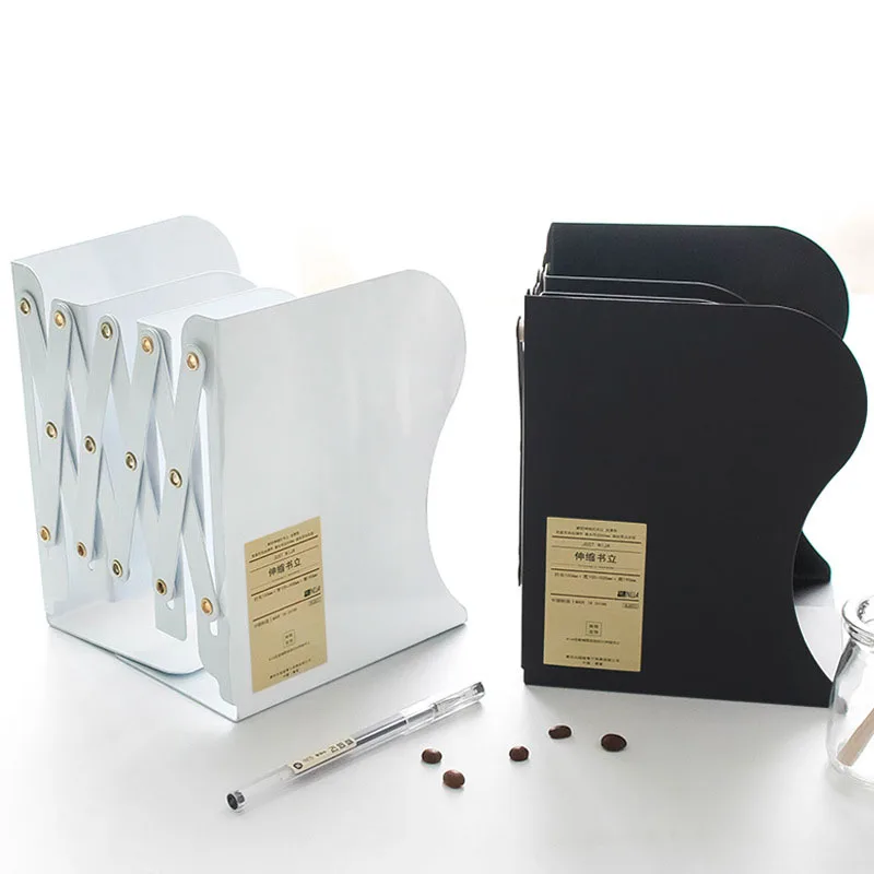 

Telescopic Book Stand Simple Desktop Folding Storage Shelf Creative Wind Stretch Book By Telescopic Book Stand 2022 New
