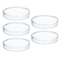 5pcs glass petri dishes cell culture high borosilicate petri dishes glass petri dish cell culture for school