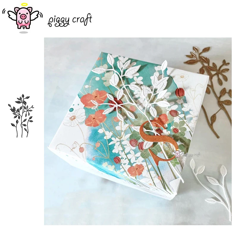 Металлические Вырубные штампы форма для вырезания веток Листьев украшение