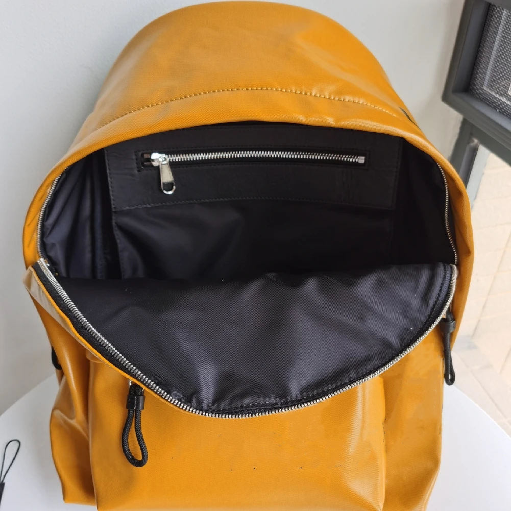 

Unisex leather backpack large capacity multiple bags