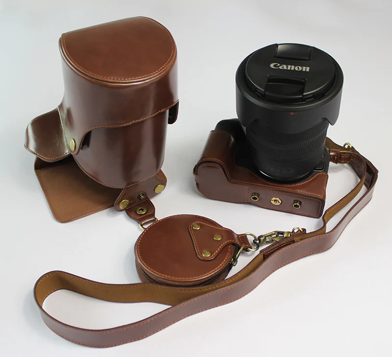 Чехол из искусственной кожи для Canon EOS RP R-P чехол для камеры защитная оболочка с плечевым ремнем и мини-Чехол