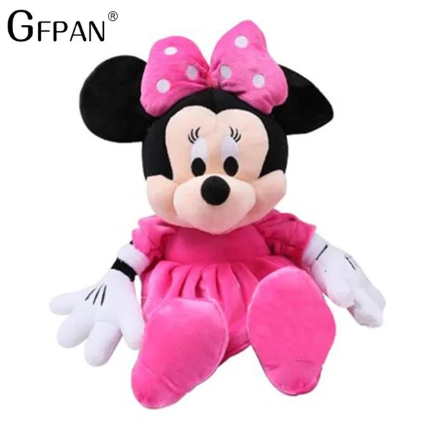 Pink Minnie Низкая цена, 1 шт., 30 см, лидер продаж, милые мягкие плюшевые игрушки с Микки Маусом и Минни Маус, высокое качество, подарки, Классическая Игрушка для девочек - Цвет: Pink Minnie