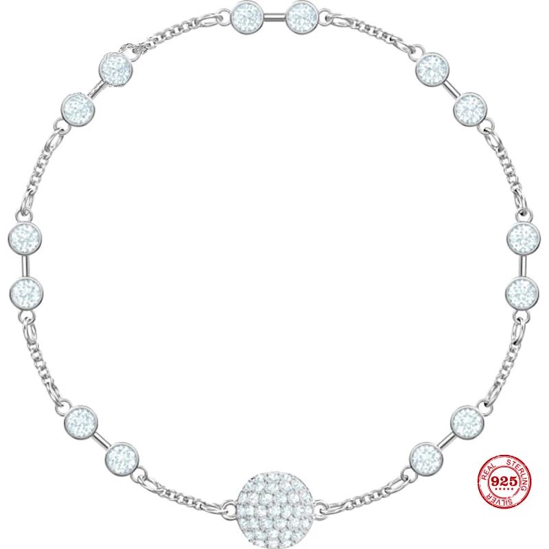

2020 New Fashion Charm Pure 925 Silver Original 1:1 Copy, Light Feathers Gorgeous Fashion Bracelet Women Luxury Jewelry Gifts