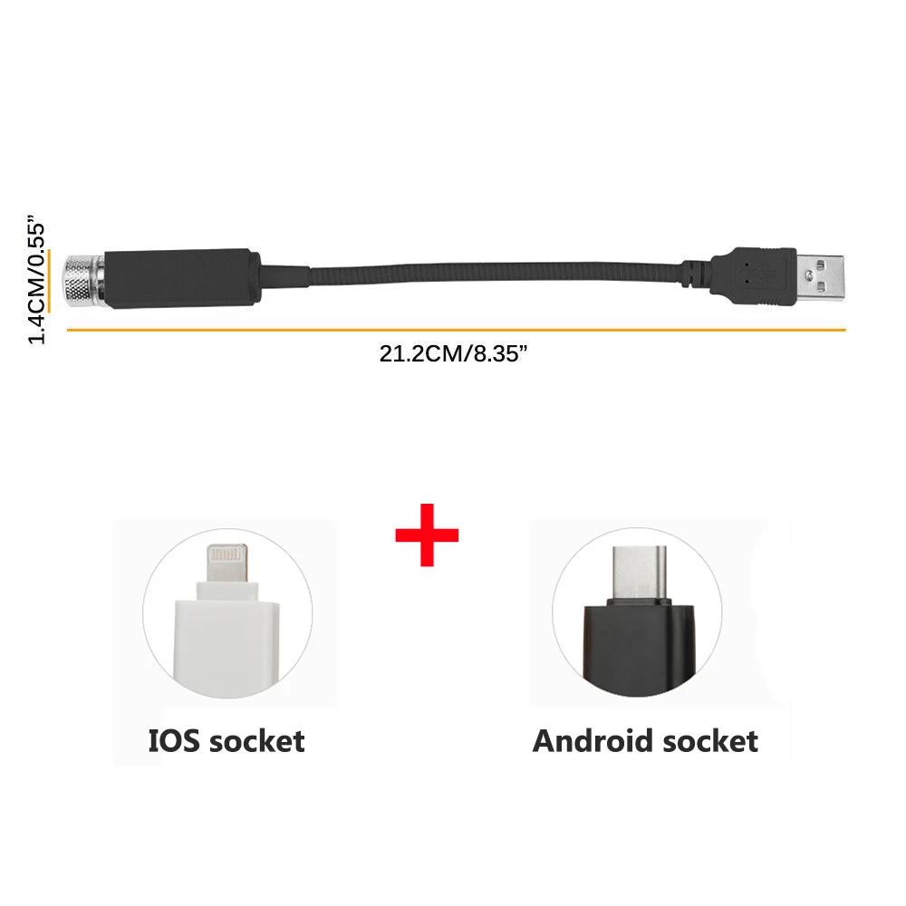 СВЕТОДИОДНЫЙ Крыше Автомобиля Star светильник лазерная проекция атмосфера USB