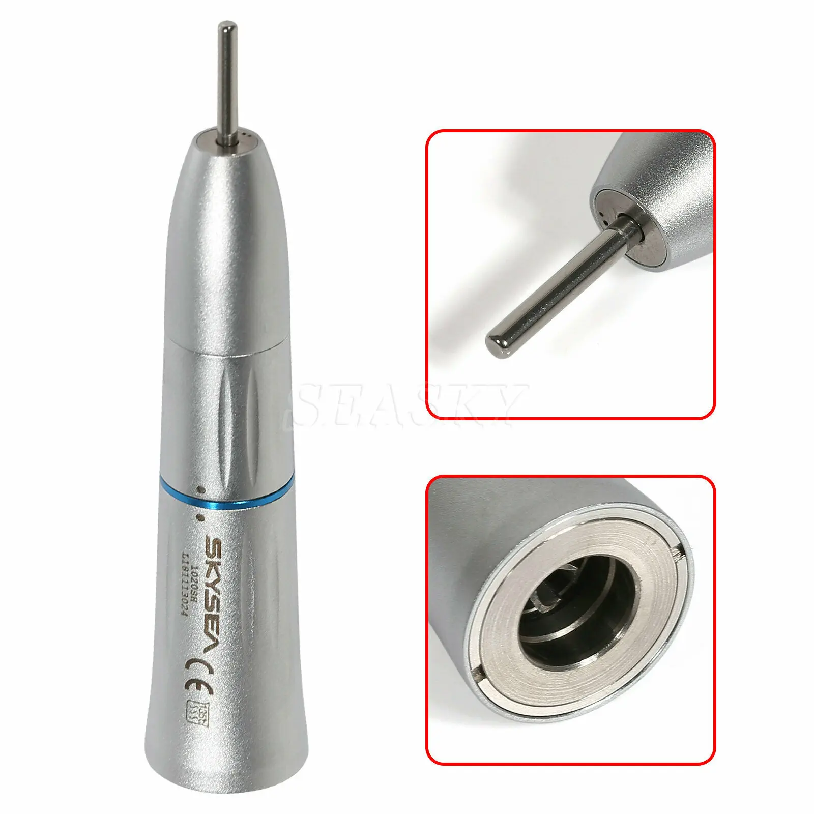 Dental Internal Inner Water Spray Speed Straight Nose Cone Handpiece 1:1 Ratio For Kavo Motor