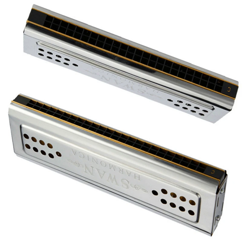Swan Tremolo Губная гармошка рот Ogan 24 Double C и G key Armonica g Музыкальные инструменты Double|tremolo