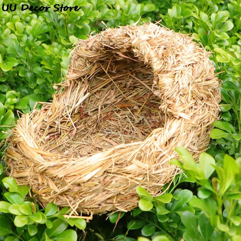 1 шт. птичье гнездо клетка для яиц из натуральной травы | Дом и сад