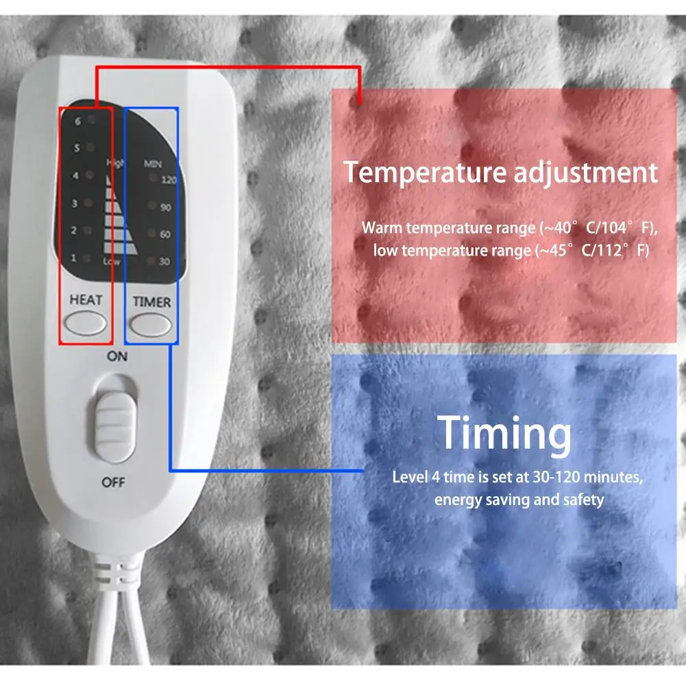 

Physiotherapy Electric Heating Pad Blanket Fast Pain Relief Temperature Setting Moist Heat Therapy Option For Neck Back Shoulder