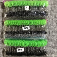 600pcs 100 group set rubber space beans oval stopper fishing bobber for fly fishing accessories spinner bait fish tool
