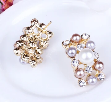 

Fashion Pearl Jewelry Sets For Women African Beads Jewelry Set Gold Wedding Crystal Bridal Dubai Necklace Jewelery Costume