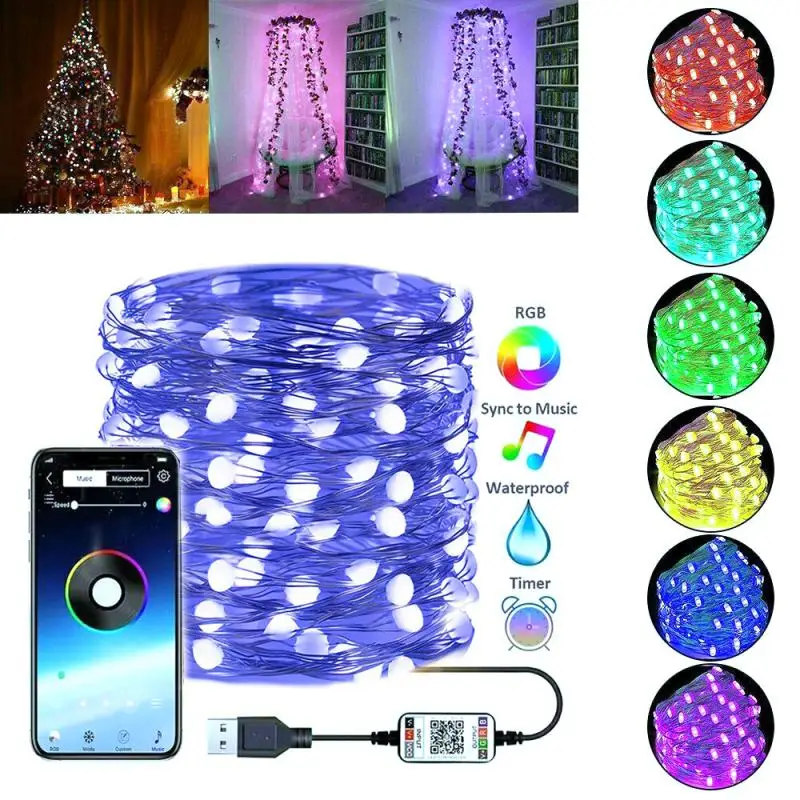 

RGB LED Strip Light WIFI LED Lights Strip Neon Strip Bluetooth Diode Tape BackLight For Room TV New Year Christmas Tree Decor