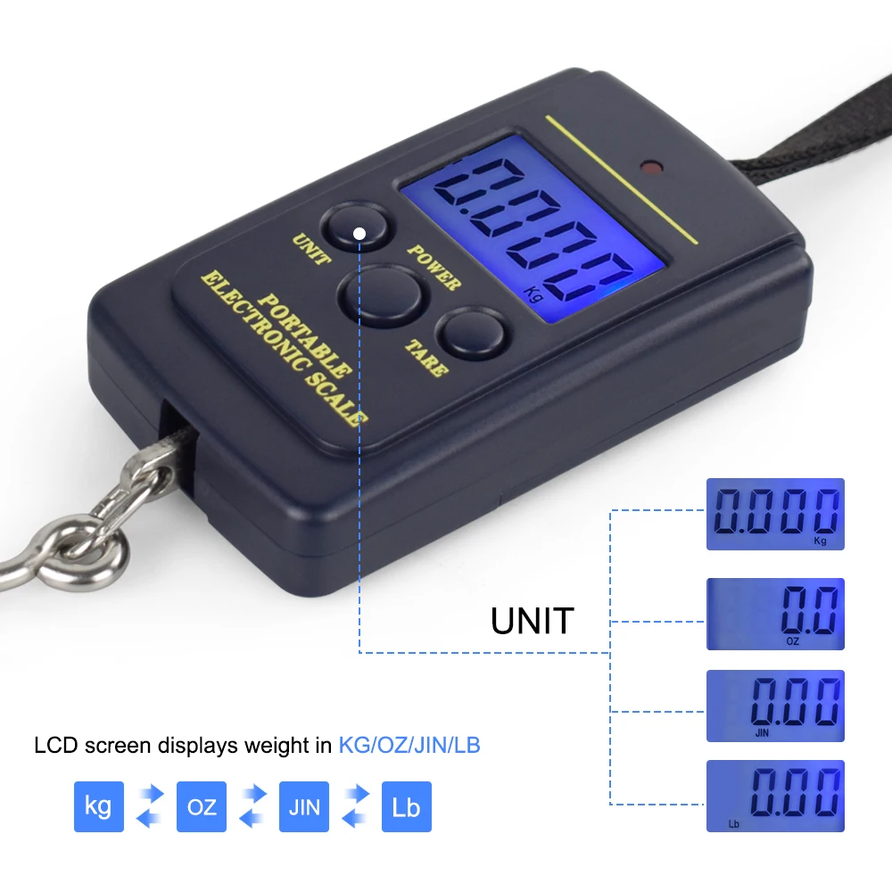 Цифровые Мини весы NEWACALOX для рыбалки кухни багажа путешествий подвесные