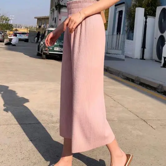 2019 НОВЫЕ шикарные летние Большие размеры женские шифоновые широкие брюки с